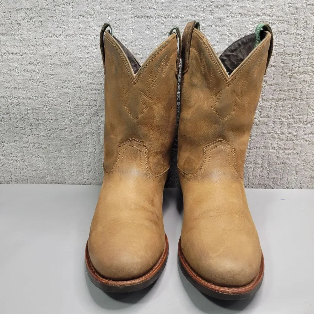 Tecovas The Glen Men's Size US 10D Light Mesquite Cowhide Leather Western Boots.